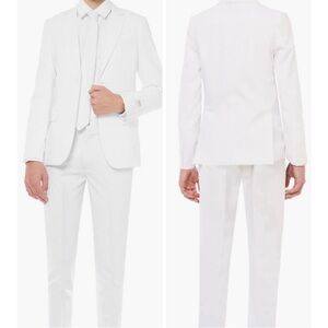 OppoSuits Teen Boys White Suit